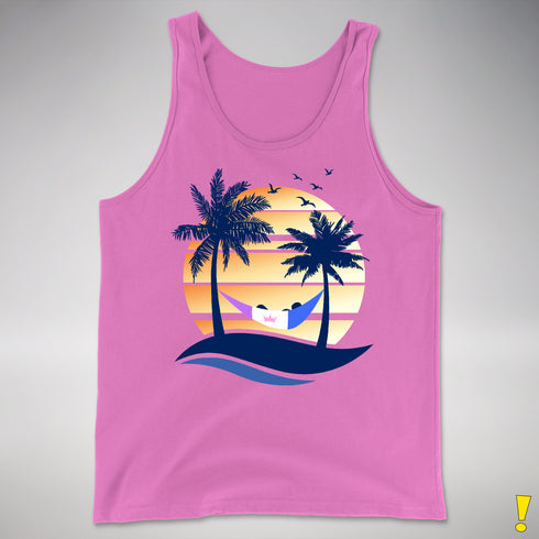 Drag Pride Hammock Summer Beach Sunset Premium Tank Top